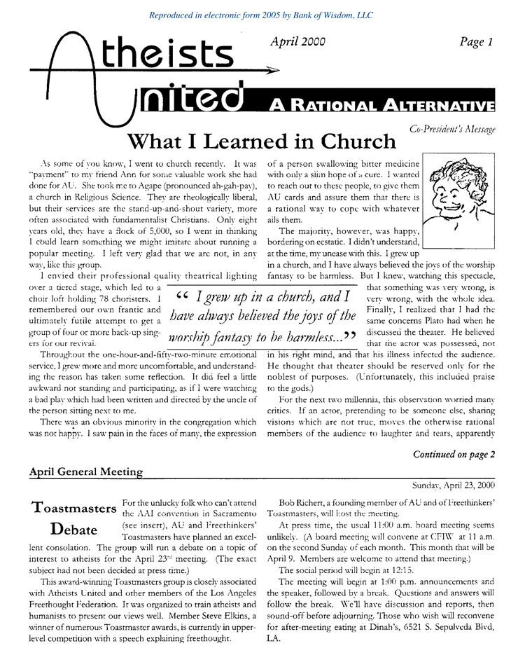 (image for) Atheists United-Set 4